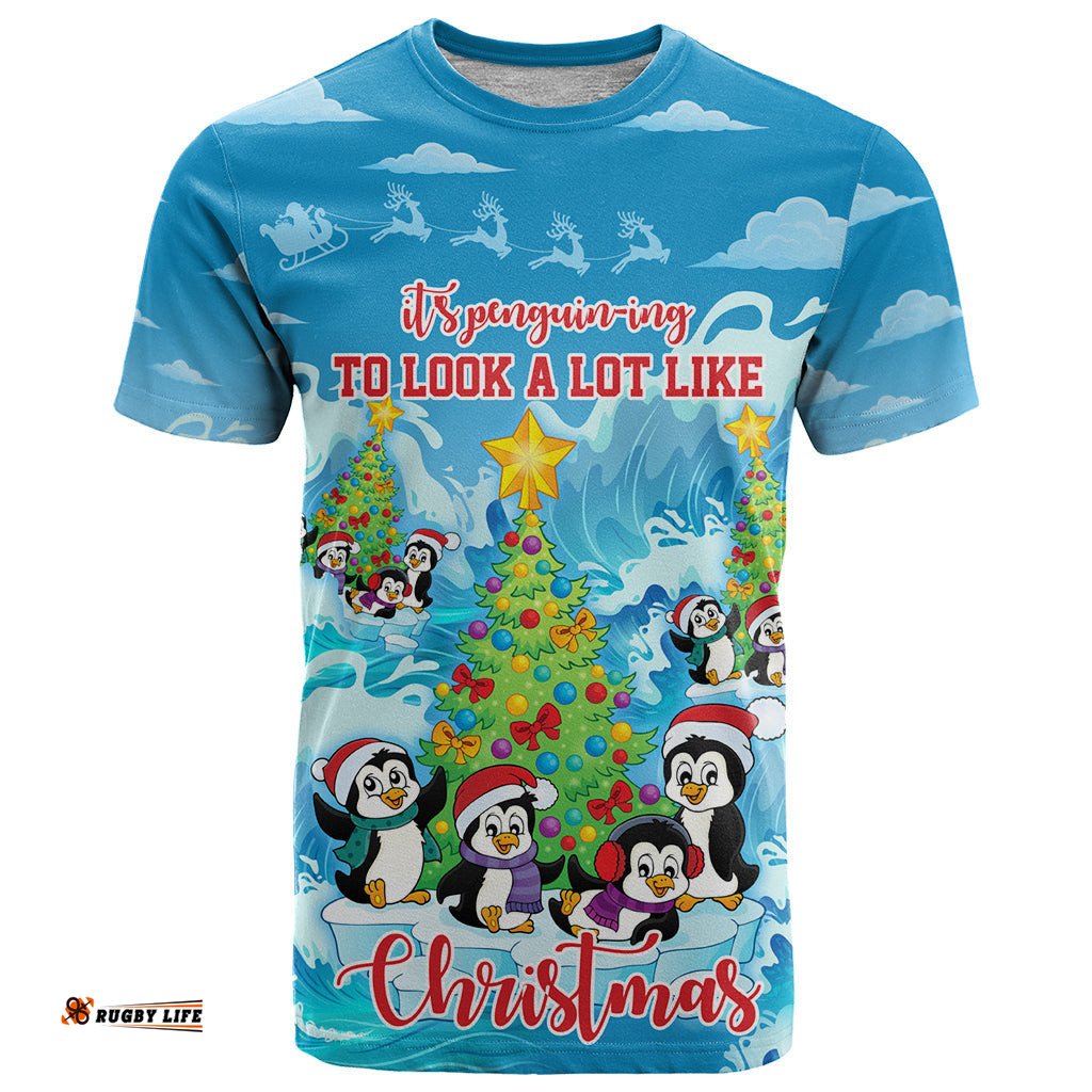 its penguin ing to look a lot like christmas t shirt