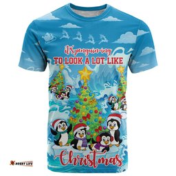 its penguin ing to look a lot like christmas t shirt