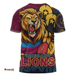 Amazing Aussie Brisbane Lions NAIDOC Spirit Of Country T-shirt