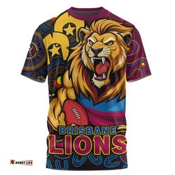 Amazing Aussie Brisbane Lions NAIDOC Spirit Of Country T-shirt
