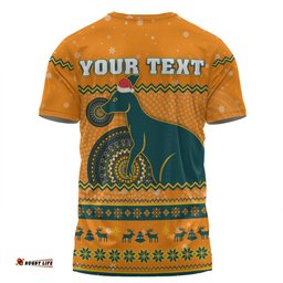 Amazing Aussie Australia Wallabies Christmas Custom Ugly Xmas And Aboriginal Patterns For Die Hard Fan  T-shirt