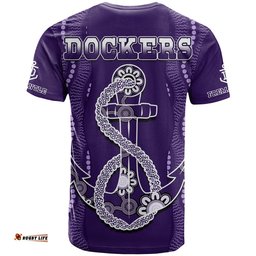 dockers football t shirt fremantle anchor mix aboriginal pattern dynamic style