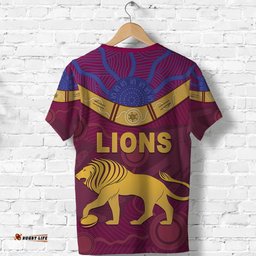 custom personalised brisbane lions t shirt unique indigenous