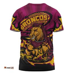 Amazing Aussie Brisbane Broncos Premiership Series Sports Gear T-shirt