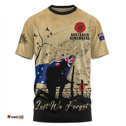 Amazing Aussie Australia Anzac Day Brothers In Arms Gallipoli Remembrance T-shirt