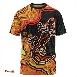 Amazing Aussie Australia Aboriginal Lizard Dreaming Outback T-shirt