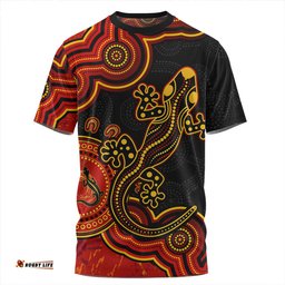 Amazing Aussie Australia Aboriginal Lizard Dreaming Outback T-shirt
