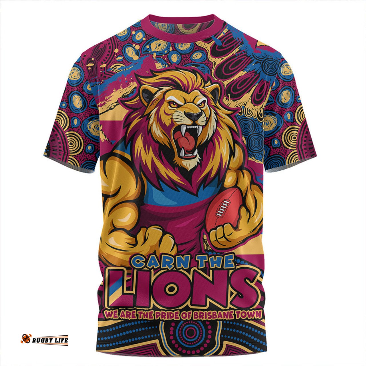 Amazing Aussie Brisbane Lions Blazing Spirit Of Victory T-shirt