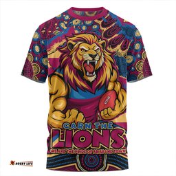 Amazing Aussie Brisbane Lions Blazing Spirit Of Victory T-shirt