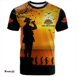 Amazing Aussie Australia T-Shirt Lest We Forget Anzac Horse Brigade