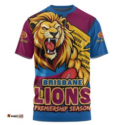 Amazing Aussie Brisbane Lions Australian Football Finals Premiership Spirit T-shirt