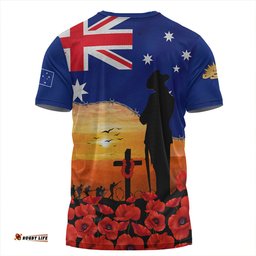 Amazing Aussie Australia Lest We Forget Remembrance Day Tribute T-shirt