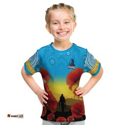 gold coast titans rugby t shirt anzac day for the fallen