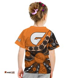 greater western sydney football t shirt giants 2012 boomerang indigenous pattern
