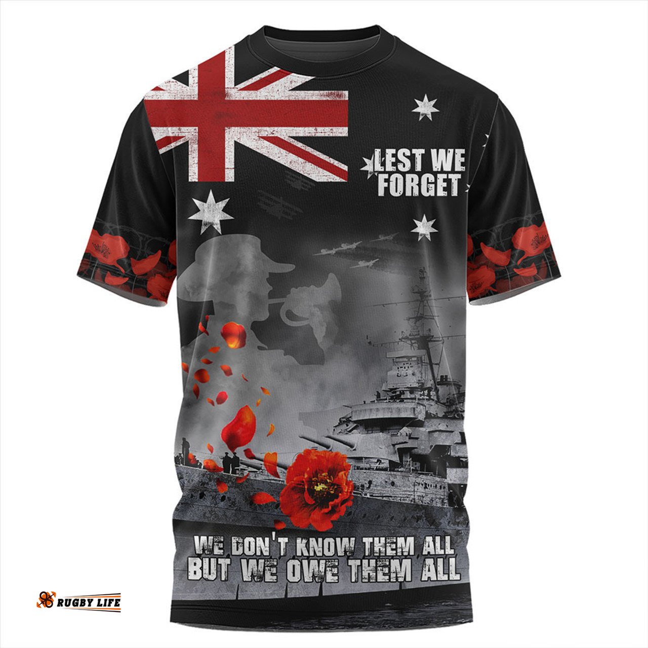 Amazing Aussie Australia Anzac Day Guardian Of The Seas Lest We Forget T-shirt
