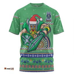 Amazing Aussie Canberra Raiders Christmas Custom Ugly Xmas And Aboriginal Patterns For Die Hard Fan  T-shirt