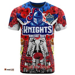 knights rugby anzac custom watercolour t shirt remembrance indigenous newcastle knights with poppy flower home and away 0Amazing Aussie