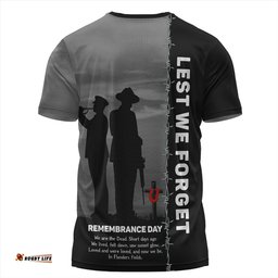 Amazing Aussie Australia Remembrance Day We Shall Not Forget We Will Remember Them T-shirt