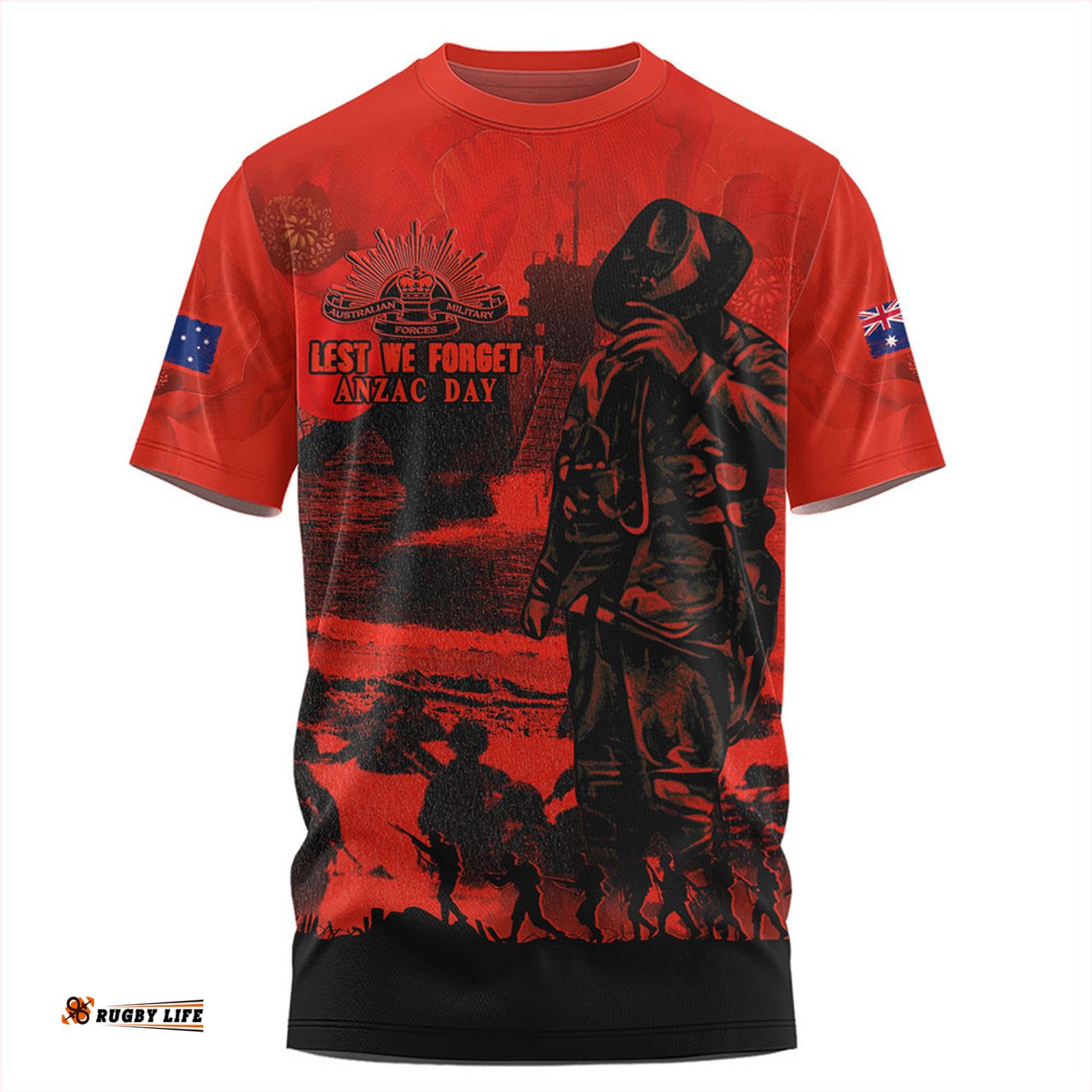 Amazing Aussie Australia Red Legacy Honoring ANZAC Heroes T-shirt