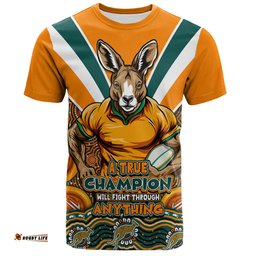 Amazing Aussie Australia Wallabies Squad A True Champion Will Fight Through Anything (Gold) T-shirt