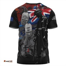 Amazing Aussie Australia Tribute To The Brave Anzac Day T-shirt