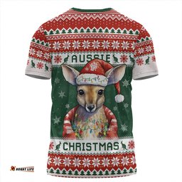 Amazing Aussie Australia Merry Christmas Spirit Kangaroo Edition T-shirt