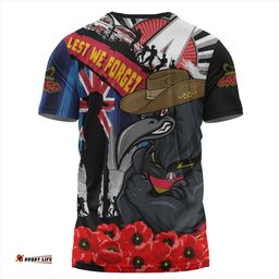 Amazing Aussie Adelaide Crows Anzac Day Honor United In Spirit T-shirt