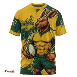 Amazing Aussie Aussie Wallabies Wallabies Kangaroo Power Rugby T-shirt