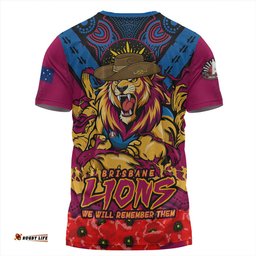 Amazing Aussie Brisbane Lions Ripped Legacy Of The Game The ANZAC Spirit Lives On T-shirt