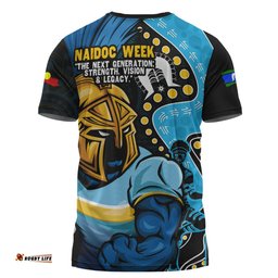 Amazing Aussie Gold Coast Titans NAIDOC Indigenous Warrior Spirit T-shirt