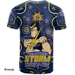 Amazing Aussie Melbourne Storm Aboriginal Pattern Inspired Victory Is Ours T-shirt