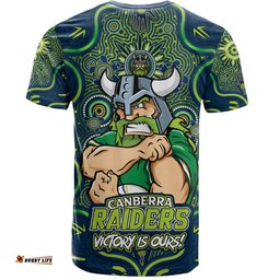 Amazing Aussie Canberra Raiders Aboriginal Pattern Inspired Victory Is Ours T-shirt