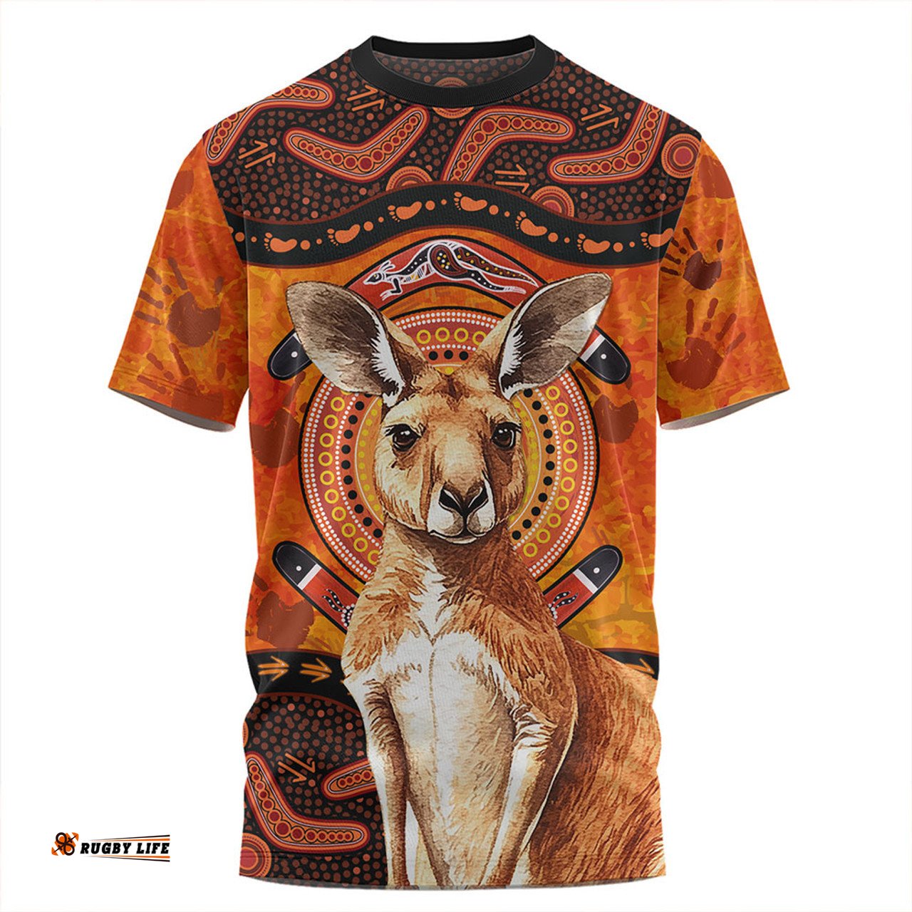 Amazing Aussie Indigenous Australian Aboriginal Kangaroo Spirit Dreaming T-shirt