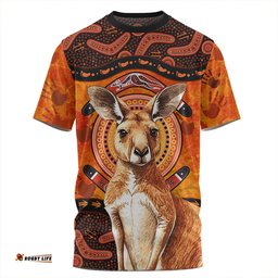 Amazing Aussie Indigenous Australian Aboriginal Kangaroo Spirit Dreaming T-shirt