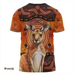 Amazing Aussie Indigenous Australian Aboriginal Kangaroo Spirit Dreaming T-shirt