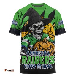Amazing Aussie Canberra Raiders Dark Moon Rugby Halloween Battle Edition T-shirt