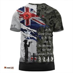 Amazing Aussie Australia Remembrance Day Lest We Forget Australian Military Tribute Green T-shirt