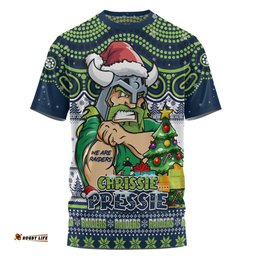 Amazing Aussie Canberra Raiders Aussie Ugly Christmas For Die Hard Fan Supporters T-shirt