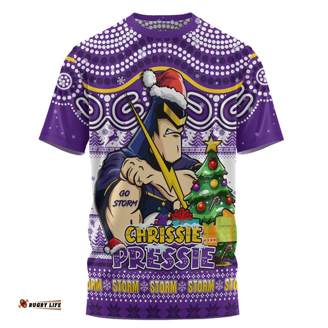 Amazing Aussie Melbourne Storm Aussie Ugly Christmas For Die Hard Fan Supporters T-shirt