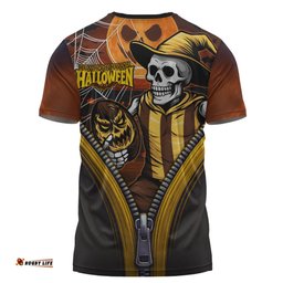 Amazing Aussie Hawthorn Halloween Night Reaper Zipper T-shirt