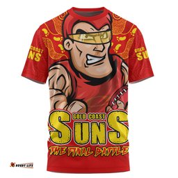 Amazing Aussie Gold Coast SUNS Final Clash Battle Edition T-shirt