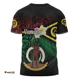 Amazing Aussie Australia South Sea Islanders Vanuatu Special Original Flag In Polynesian Style  T-shirt