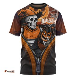 Amazing Aussie GWS GIANTS Halloween Night Reaper Zipper T-shirt