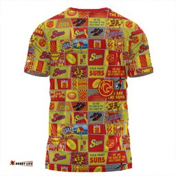 Amazing Aussie Gold Coast SUNS Legacy Of The Pride Comic Style T-shirt