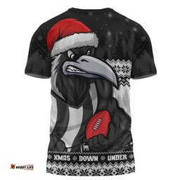 Amazing Aussie Collingwood Merry Christmas Down Under Footy Power Style T-shirt