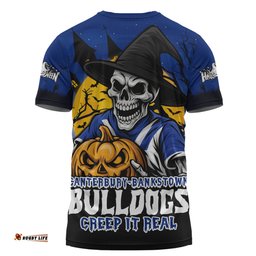 Amazing Aussie Canterbury Bankstown Bulldogs Dark Moon Rugby Halloween Battle Edition T-shirt