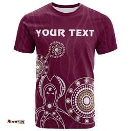 Amazing Aussie Maroons Rugby Custom Indigenous Maroons  T-shirt
