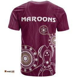 Amazing Aussie Maroons Rugby Custom Indigenous Maroons  T-shirt