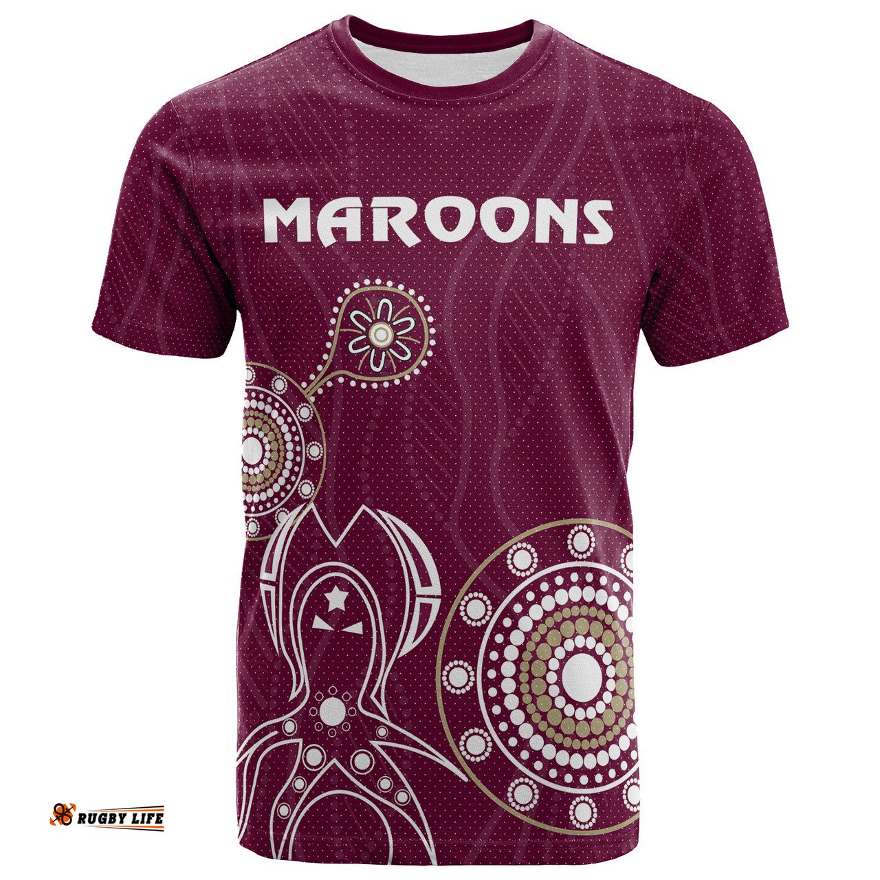 Amazing Aussie Maroons Rugby Custom Indigenous Maroons  T-shirt