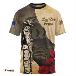 Amazing Aussie Australia Anzac Day Lest We Forget Letters From The Battlefield T-shirt